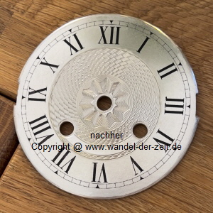 Pendulen Zifferblatt 7.7 cm restauriert01 Pendulen Zifferblatt 7.7 cm restauriert01